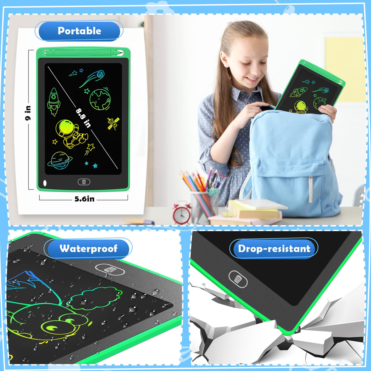 4 Pack LCD Writing Tablet for Kids,