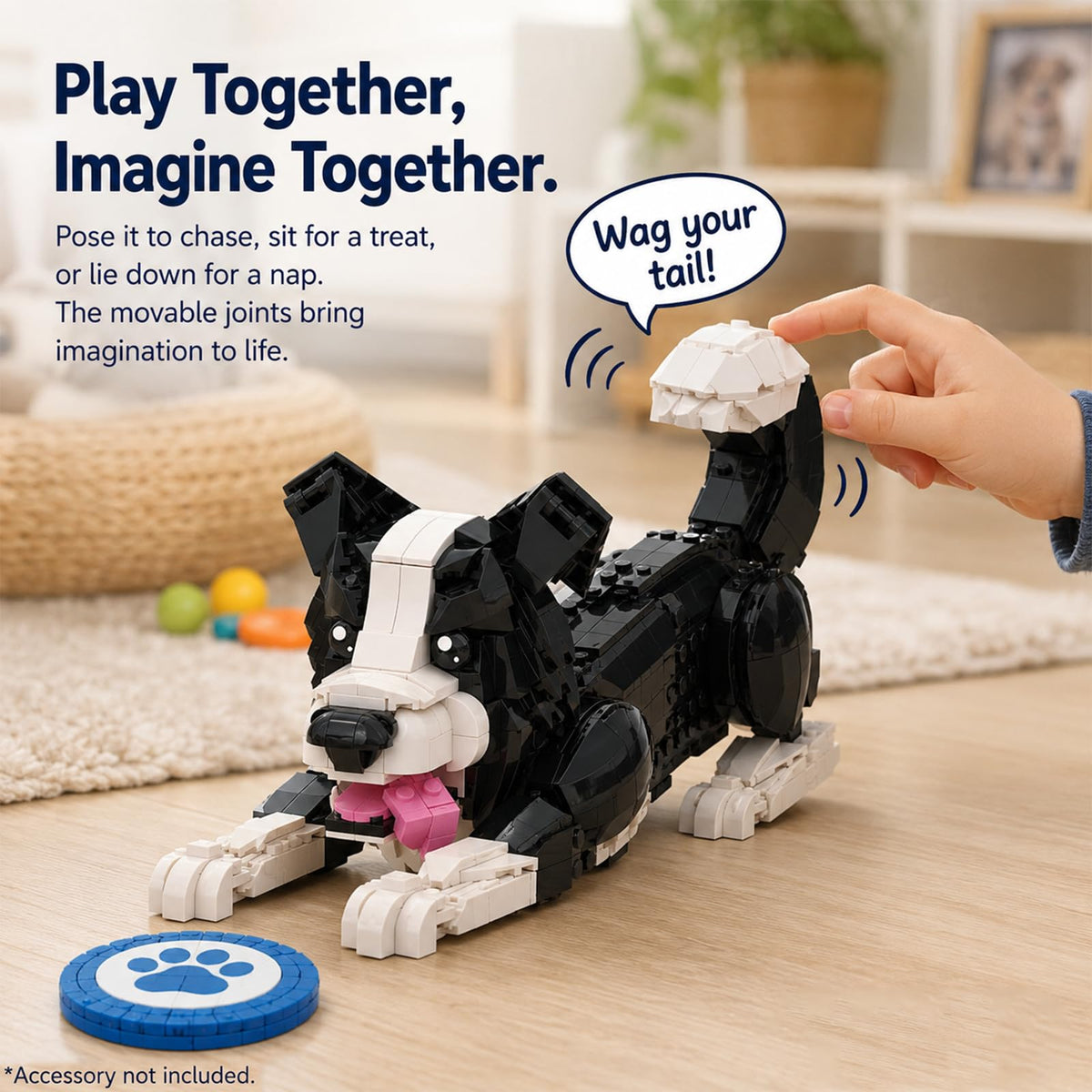 MJDDJA Border Collie Building Block Set