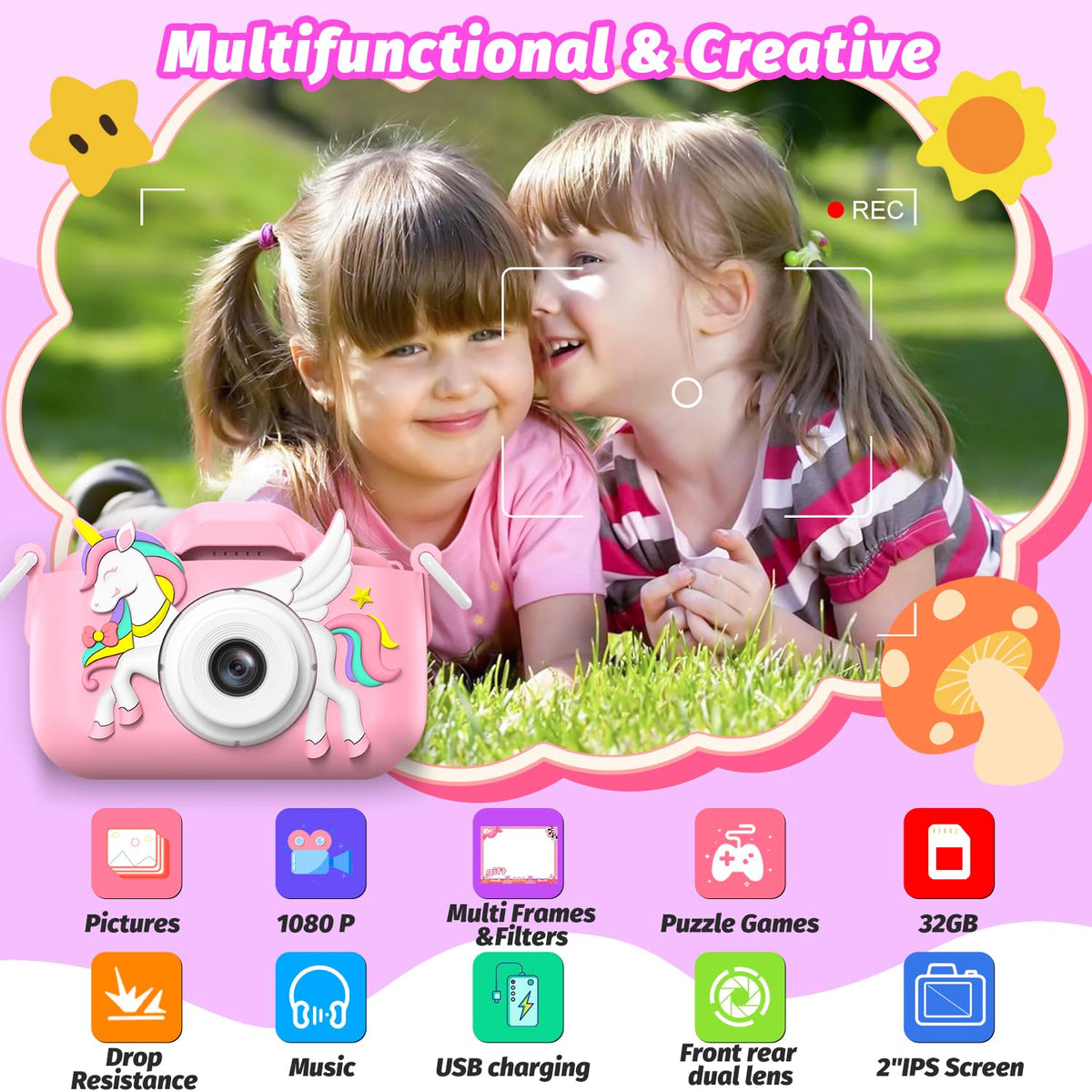 Masterbee Children's Camera Toys for Girls & Boys