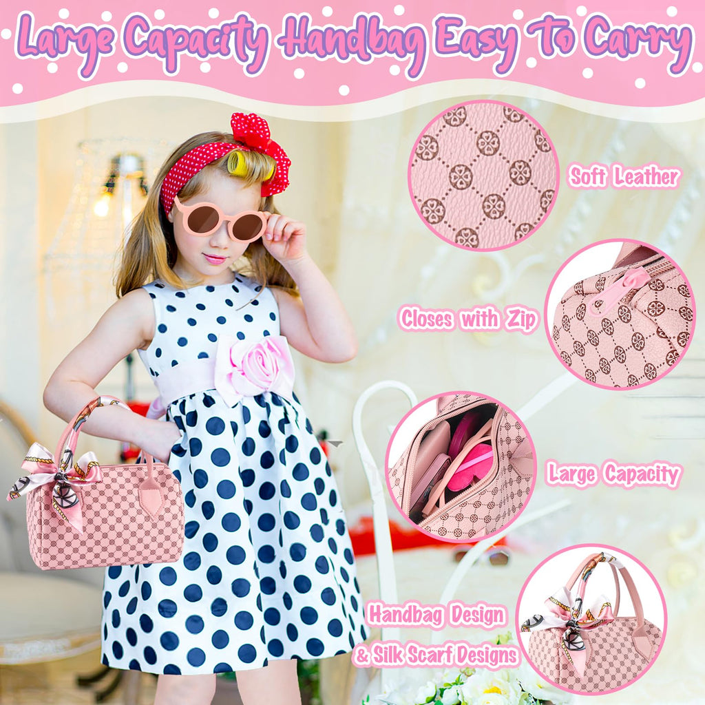 Oisacirg Play Purse 32PCS with Watch Makeup, Princess Toys for Girls 3-12